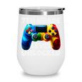 7th Grade Level Unlocked Back To School Gamer Boys Girls Wine Tumbler