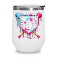 9th Birthday Boys Baseball Ice Cream Drip Boys Baseball Wine Tumbler 9th Birthday Boys Baseball Ice Cream Drip Boys Baseball Wine Tumbler