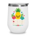 Aloha Kindergarten Pineapple Back To School Wine Tumbler Aloha Kindergarten Pineapple Back To School Wine Tumbler