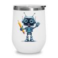 Back To School 2025 Robot Pencil For Kids Wine Tumbler