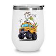 Back To School Goat School Bus 100 Days Of School Wine Tumbler