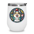 Back To School Icelandic Sheepdog Dog Boy Girls Student Kids Wine Tumbler