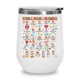 Back To School School Nurse Alphabet School Nurse Life Wine Tumbler