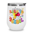 Back To School Pencil Coquette Bow First Day Of School Kids Wine Tumbler Back To School Pencil Coquette Bow First Day Of School Kids Wine Tumbler