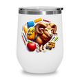 Back To School Ram Boys Girls Student Kids Lover Farmer Cute Wine Tumbler