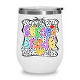 Back To School Second Grade Girls 2nd Grade Dalmatian Dots Wine Tumbler