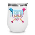 Baseball 50 Year Old Ice Cream Drip 50th Birthday Number 50 Wine Tumbler