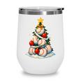 Baseball Christmas Tree Lights Santa Sport Player Lover Xmas Wine Tumbler Baseball Christmas Tree Lights Santa Sport Player Lover Xmas Wine Tumbler