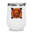 Baseball Drip Angry Lava Slime Ball Graphic Wine Tumbler Baseball Drip Angry Lava Slime Ball Graphic Wine Tumbler