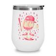 Baseball Drip Ice Cream Breast Cancer Awareness Boys & Girls Wine Tumbler Baseball Drip Ice Cream Breast Cancer Awareness Boys & Girls Wine Tumbler