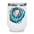 Baseball Drip Ice Cream Sprinkles Baseball Player Premium Tri-Blend Wine Tumbler