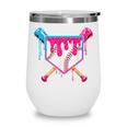 Baseball Drip Purple Glove Respect The Drip Youth Boys Girls Wine Tumbler Baseball Drip Purple Glove Respect The Drip Youth Boys Girls Wine Tumbler