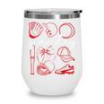 Baseball Game Day Coquette Game Day Baseball Wine Tumbler