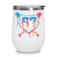 Baseball Ice Cream Drip Number 67 Player 67th Birthday 6 7 Wine Tumbler Baseball Ice Cream Drip Number 67 Player 67th Birthday 6 7 Wine Tumbler