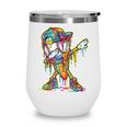 Baseball Ice Cream Dripping Dabbing Baseball Drip Wine Tumbler Baseball Ice Cream Dripping Dabbing Baseball Drip Wine Tumbler
