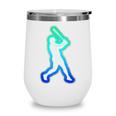 Baseball Player Graphic Wine Tumbler Baseball Player Graphic Wine Tumbler
