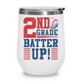 Baseball Second Grade Back To School 2nd Grade Batter Up Wine Tumbler Baseball Second Grade Back To School 2nd Grade Batter Up Wine Tumbler