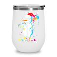 Baseball Snowman Drip Cool Christmas Men Boys Girls Wine Tumbler
