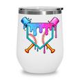 Baseball Sport Respect The Drip Boys Baseball Wine Tumbler