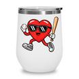 Baseball Valentines Day Heart Boys Sports Love Wine Tumbler Baseball Valentines Day Heart Boys Sports Love Wine Tumbler