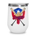 Boricua Puerto Rico Baseball Coqui Frog Pava Hat Fan Wine Tumbler Boricua Puerto Rico Baseball Coqui Frog Pava Hat Fan Wine Tumbler