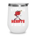 Boys Baseball Valentines Shirt Sterling Hearts Baseball Wine Tumbler