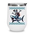 Boys Skeleton Riding a Shark Back To School Wine Tumbler Boys Skeleton Riding a Shark Back To School Wine Tumbler