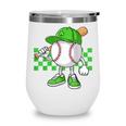 Boys St Patricks Day Baseball Player Pitcher Coach Kids Wine Tumbler Boys St Patricks Day Baseball Player Pitcher Coach Kids Wine Tumbler