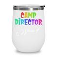 Camp Director Squad Counselor Camper Camping Back To School Wine Tumbler