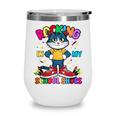 Cat Rocking In My School Shoes Back To School Kids Tee Wine Tumbler Cat Rocking In My School Shoes Back To School Kids Tee Wine Tumbler