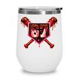 Chocolate 67 Drip Baseball Valentine Love Sports Wine Tumbler
