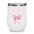 Class Of 2027 Preppy Coquette Bow Back To School Graduation Premium Tri-Blend Wine Tumbler