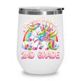 Crush 2nd Grade Girls Back To School Unicorn First Day Cute Wine Tumbler Crush 2nd Grade Girls Back To School Unicorn First Day Cute Wine Tumbler
