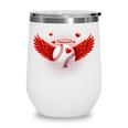 Cute Baseball &Cupid Wings Happy Valentines Boys Men Wine Tumbler Cute Baseball &Cupid Wings Happy Valentines Boys Men Wine Tumbler
