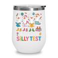 Cute Geese Silly Test Back To School Student Motivation Wine Tumbler