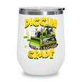 Diggin 4th Grade Bulldozer Back To School Wine Tumbler