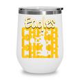 Eagles Cheer Back To School Cheerleading Spirit GY Wine Tumbler