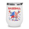 Eat Sleep Baseball Repeat Ice Cream Drip Crossed Bats Wine Tumbler Eat Sleep Baseball Repeat Ice Cream Drip Crossed Bats Wine Tumbler