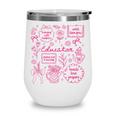 Educator Love Inspire Teach Pink Bow Back To School Wine Tumbler Educator Love Inspire Teach Pink Bow Back To School Wine Tumbler