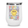 Fifth Grade Vibes Smile Face 5th Grade Team Back To School Wine Tumbler Fifth Grade Vibes Smile Face 5th Grade Team Back To School Wine Tumbler