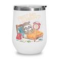 First Day Already Sloth Alarm Clock Back To School Wine Tumbler