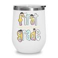 First Grade Dream Team Pencil Back To School Boys Girls Wine Tumbler