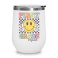 First Grade Squad Smile Face 1st Grade Back To School Wine Tumbler