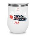 Full Throttle Into Third 3rd Grade Race Car Back To School Wine Tumbler