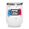 Game On 5th Grade Back To School Video Gamer Boys Kids Wine Tumbler
