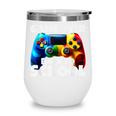 Game Over Back To School Gaming Controller Kids Gamer Wine Tumbler Game Over Back To School Gaming Controller Kids Gamer Wine Tumbler