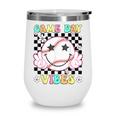 Game Day Vibes Softball Baseball Groovy Game Day Girls Women Wine Tumbler