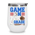 Game On First Grade Boy Baseball Back To School Wine Tumbler