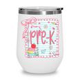 Girls Pre-K Coquette Bow Pink Preppy Back To School Wine Tumbler Girls Pre-K Coquette Bow Pink Preppy Back To School Wine Tumbler