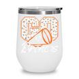 Go Cheer Broncos School Spirit Fan Team Back To School Wine Tumbler